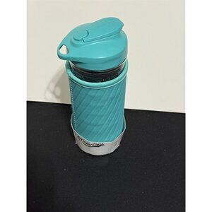 Masontops Mason Jar Hydration Water Bottle Turquoise Neoprene Insulator Sleeve